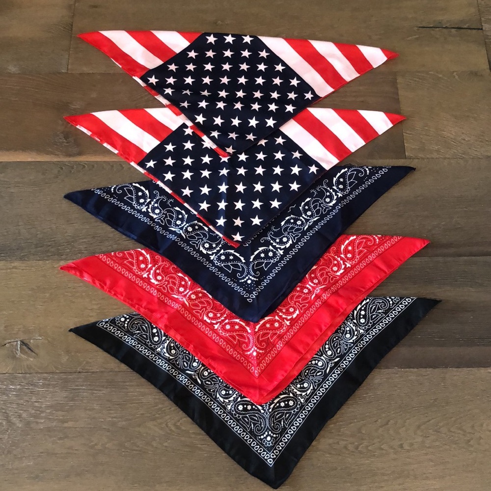 5 Large Bandanas